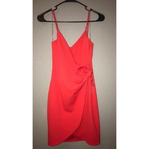 Blue Blush Red Dress